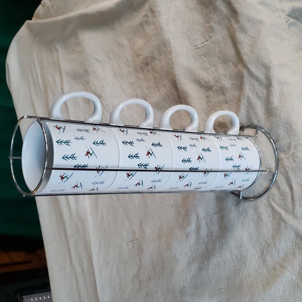 Mug Set with Holder (set of 4)